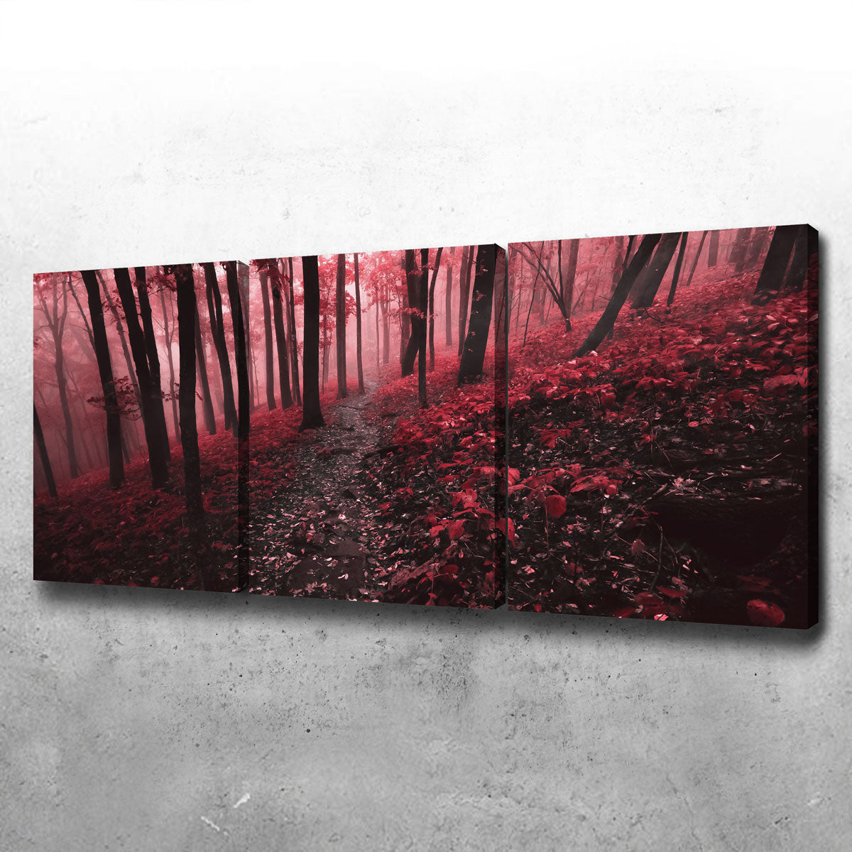 Red Forest Wall Art