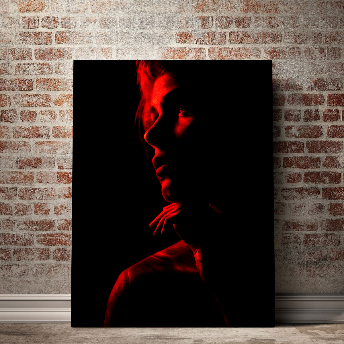 Red-Girl Wall Art