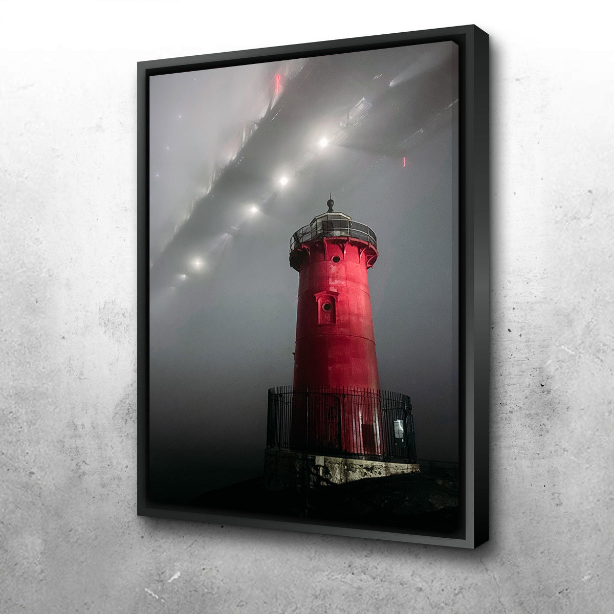 Red Lighthouse Wall Art