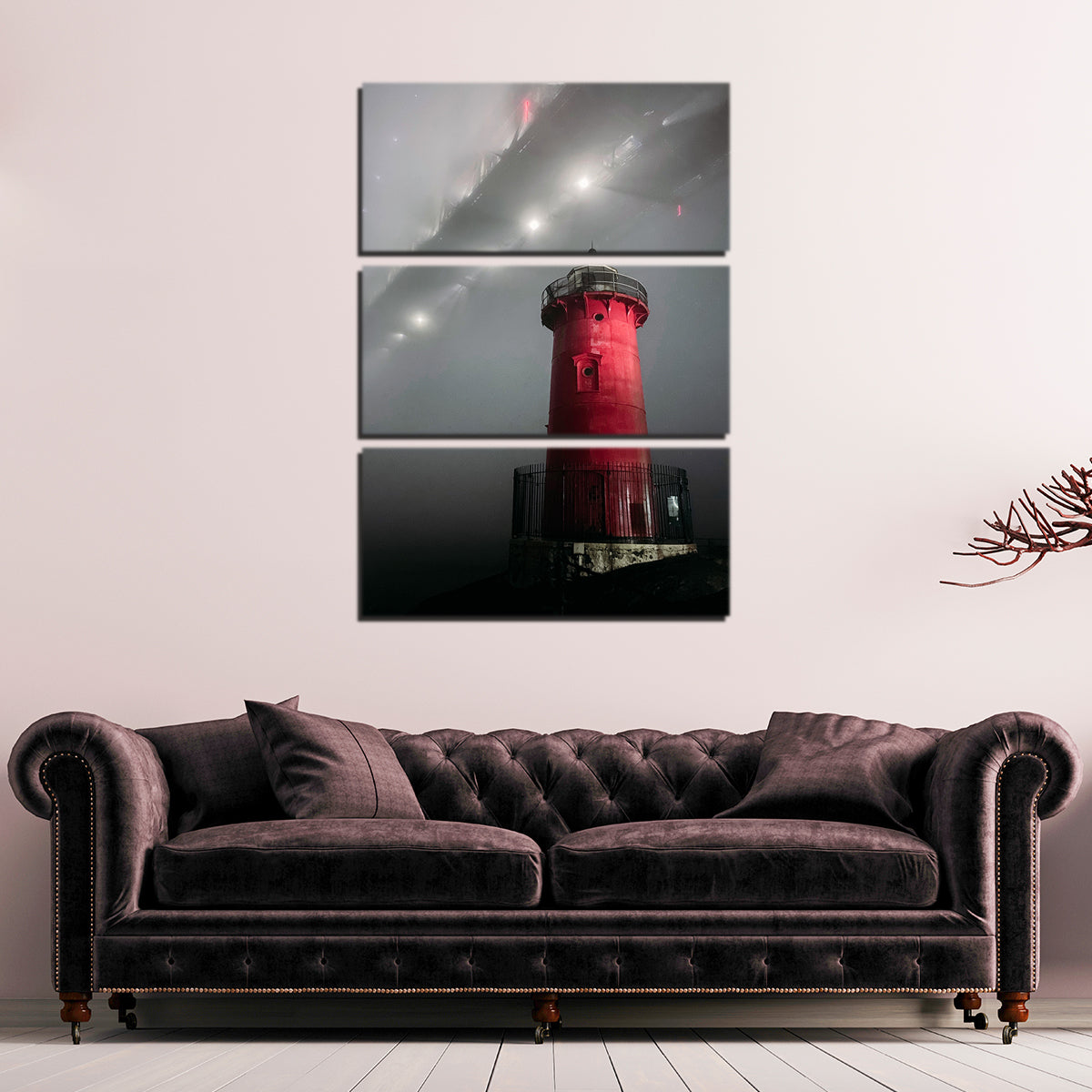 Red Lighthouse Wall Art
