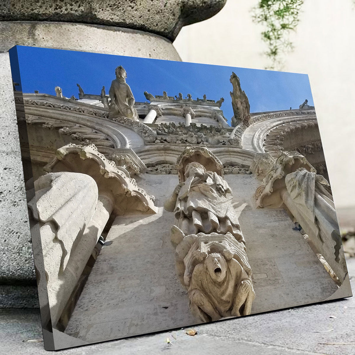 Reims Cathedral Gargoyles Wall Art
