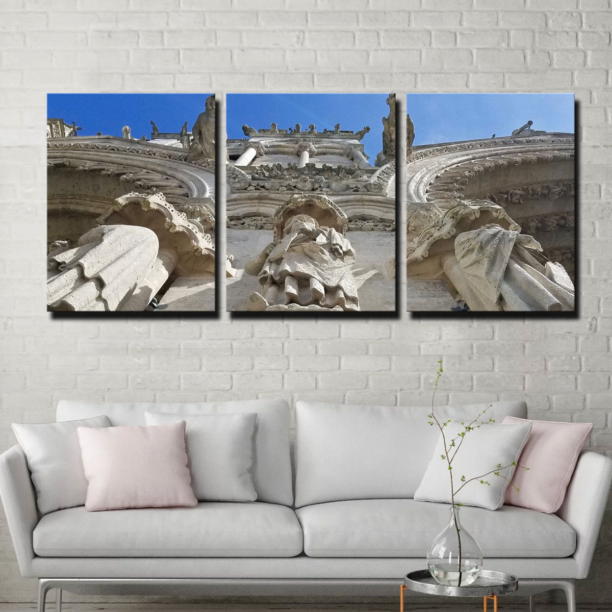 Reims Cathedral Gargoyles Wall Art