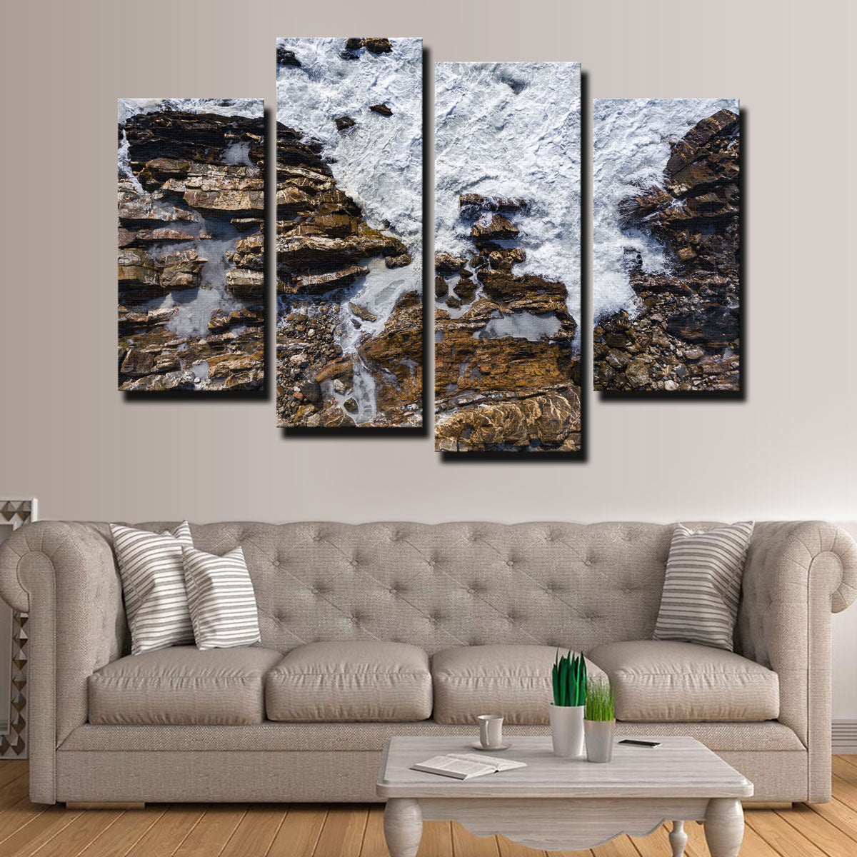Rock and Sea Wall Art