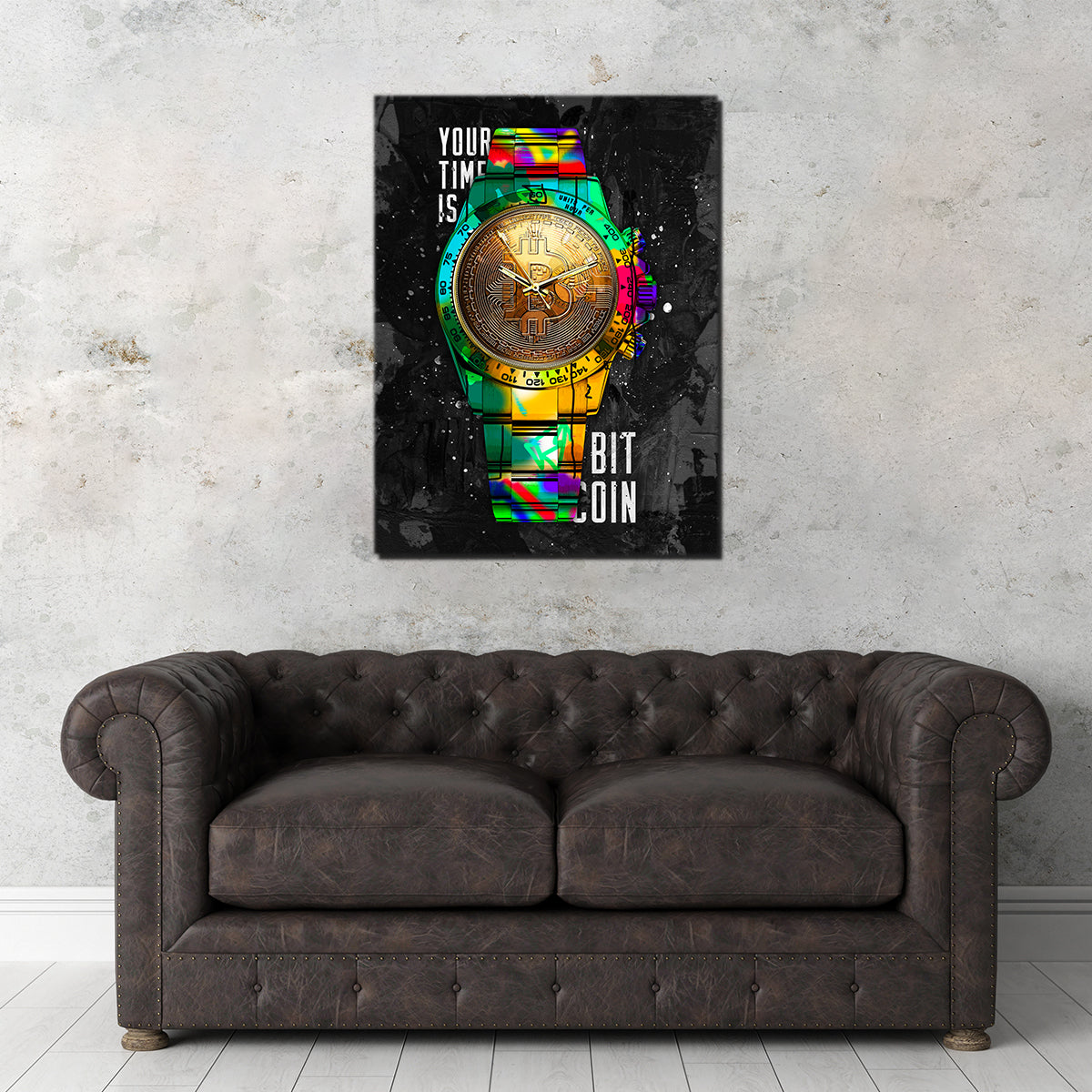 Rolex Bitcoin Wall Art