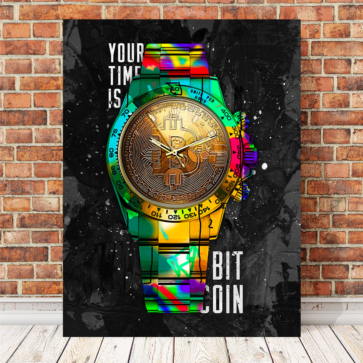 Rolex Bitcoin Wall Art