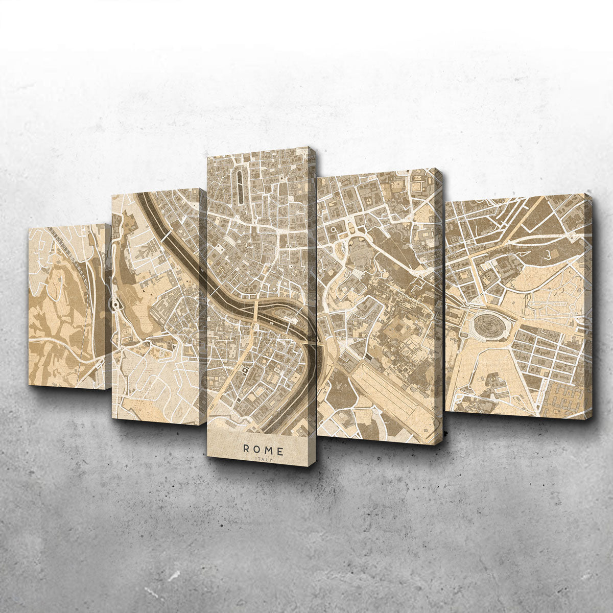 Rome Map Wall Art