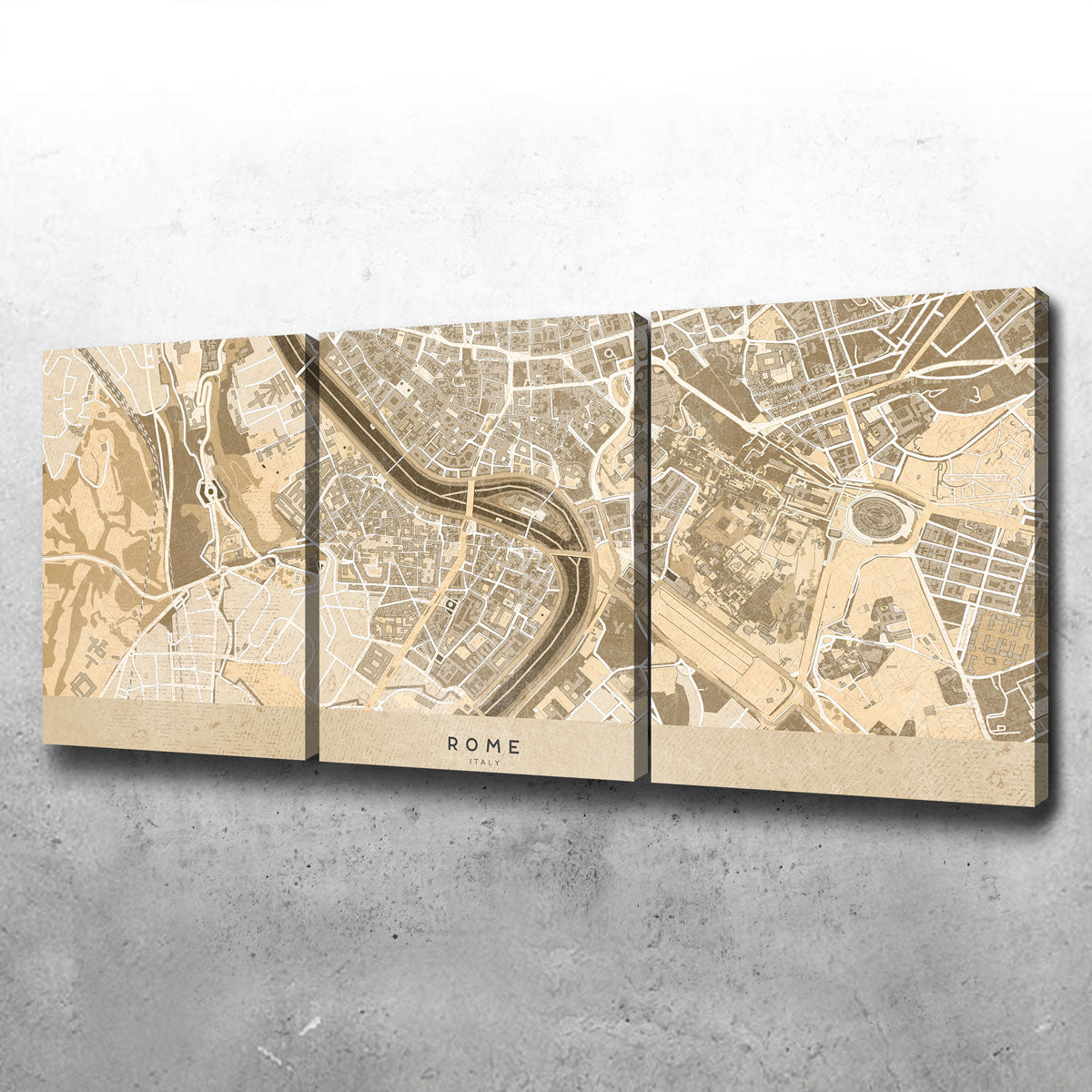 Rome Map Wall Art