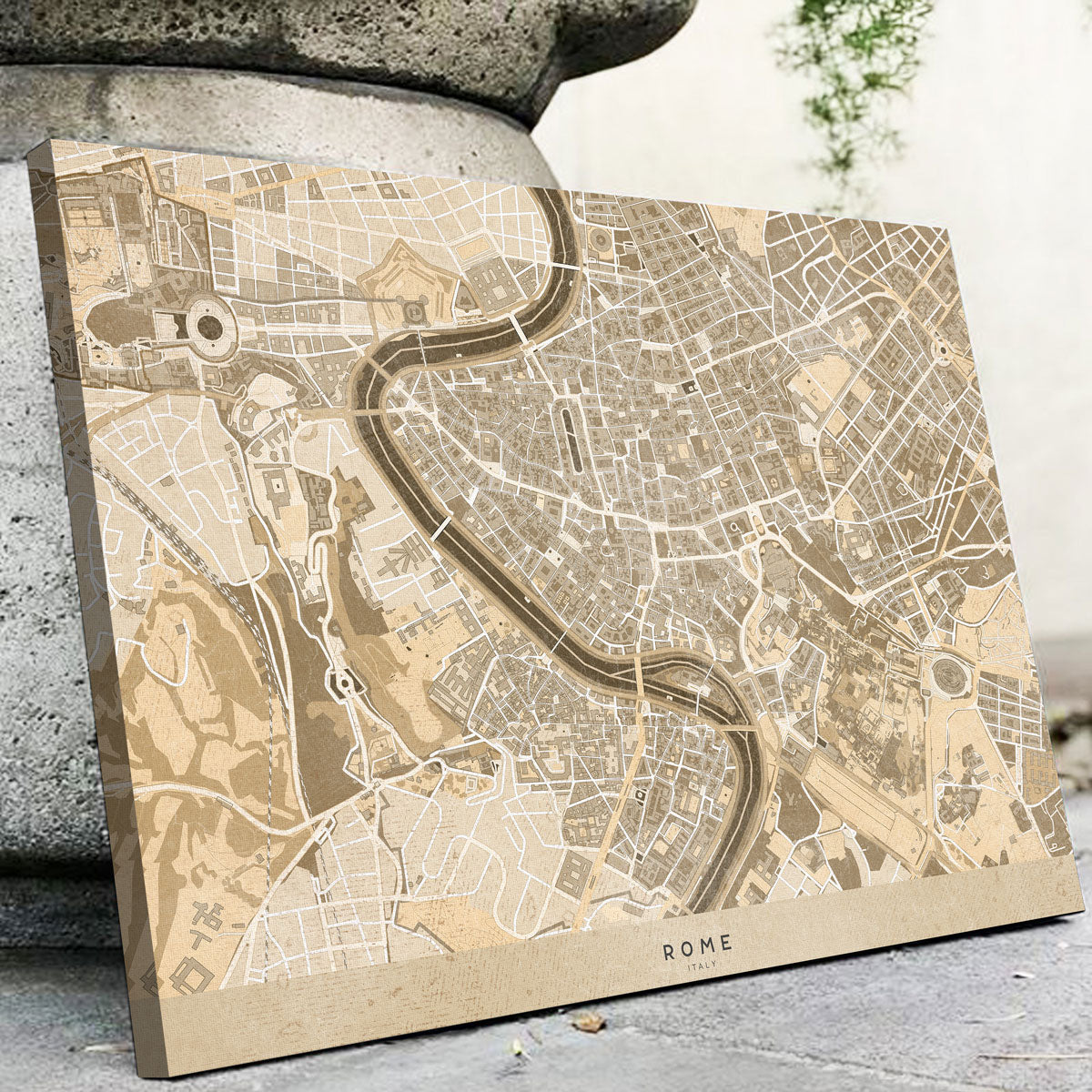 Rome Map Wall Art