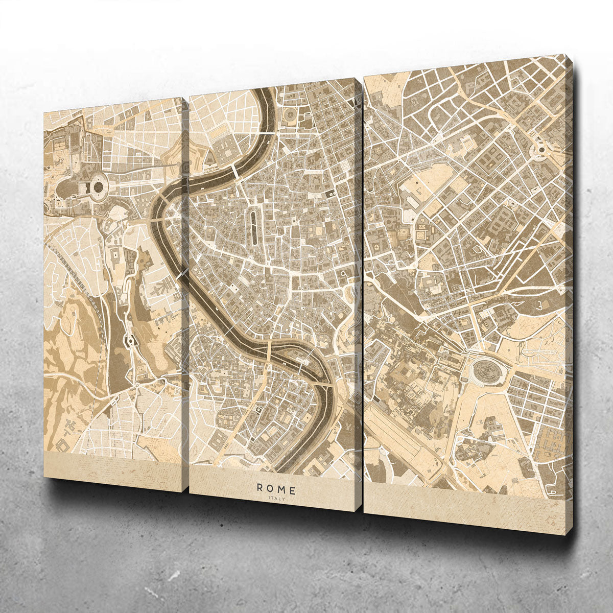 Rome Map Wall Art