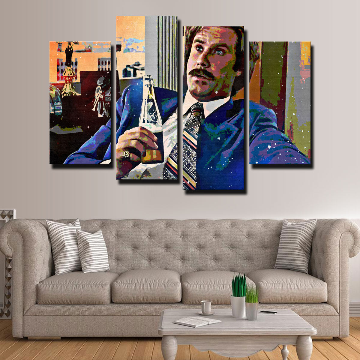 Ron Burgundy Wall Art