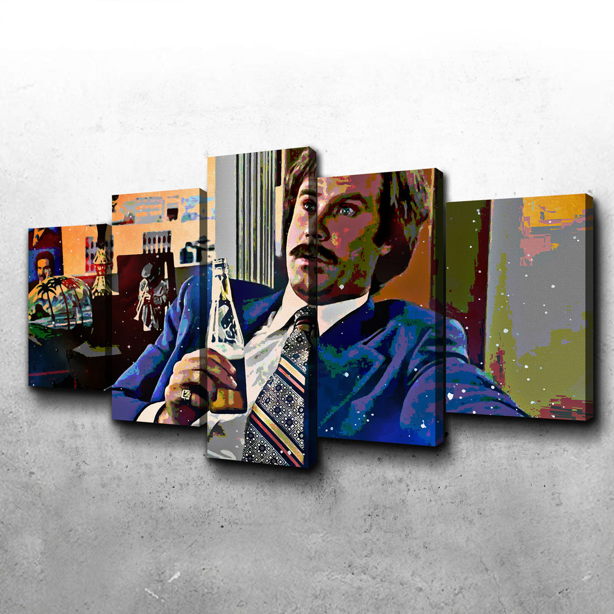 Ron Burgundy Canvas Set