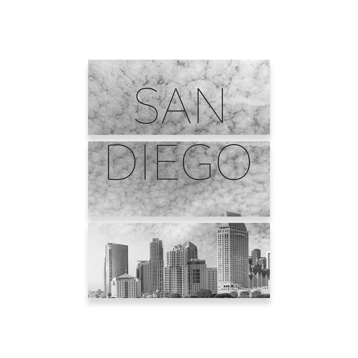 San Diego Skyline Text