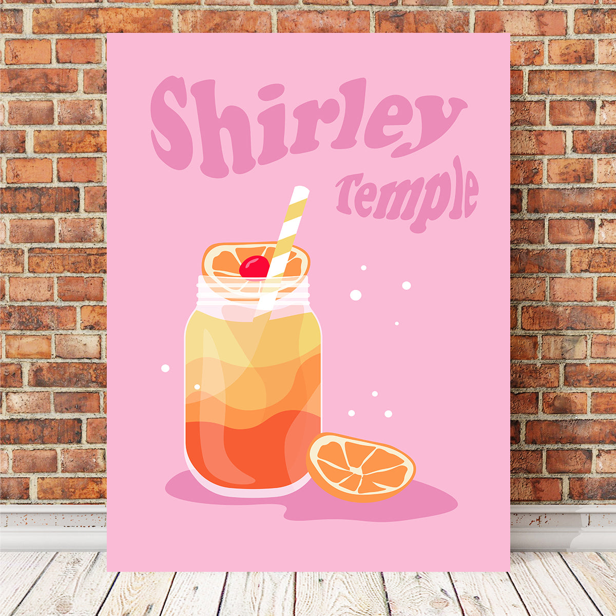 Shirley Temple Orange Wall Art