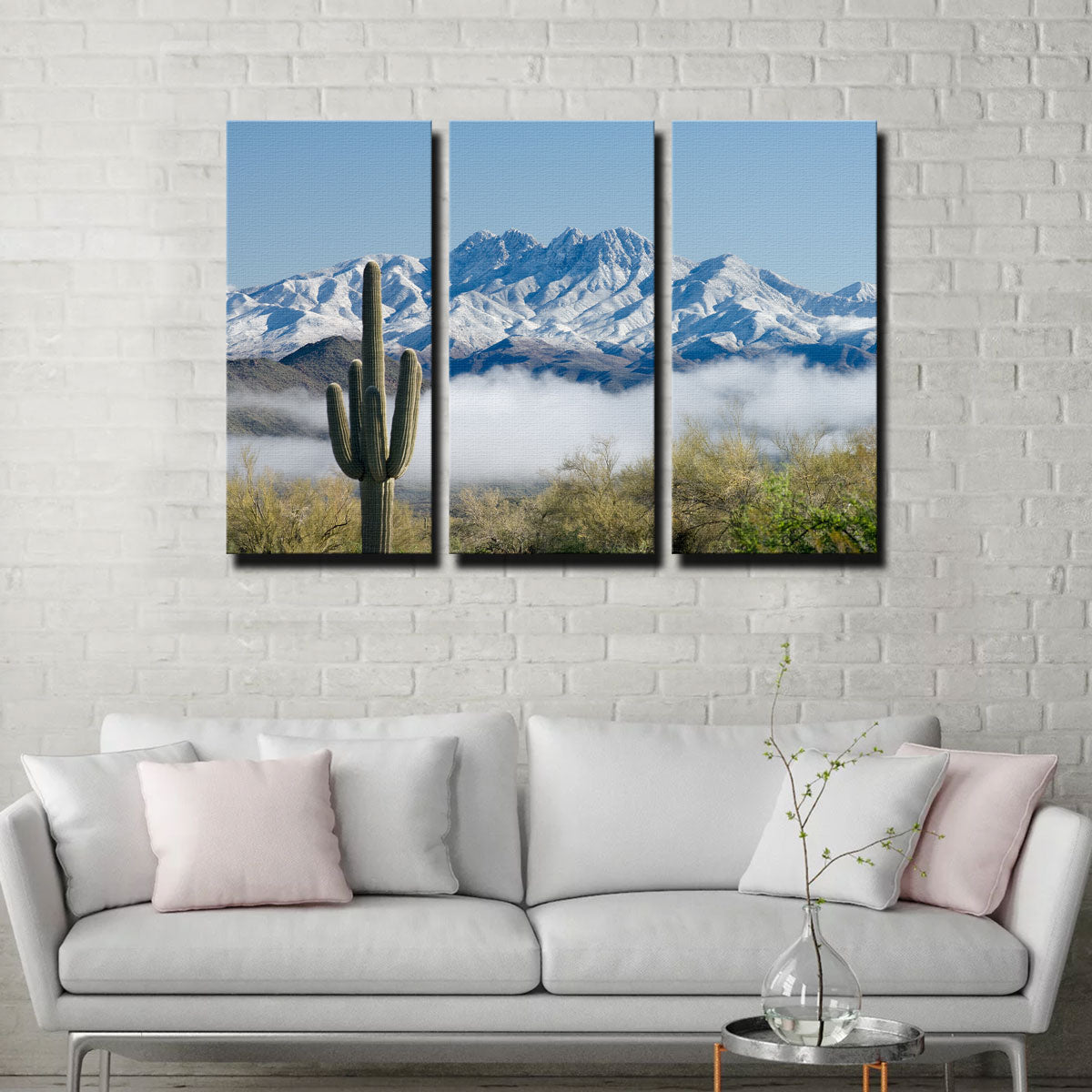 Saguaro and Four Peaks Wall Art