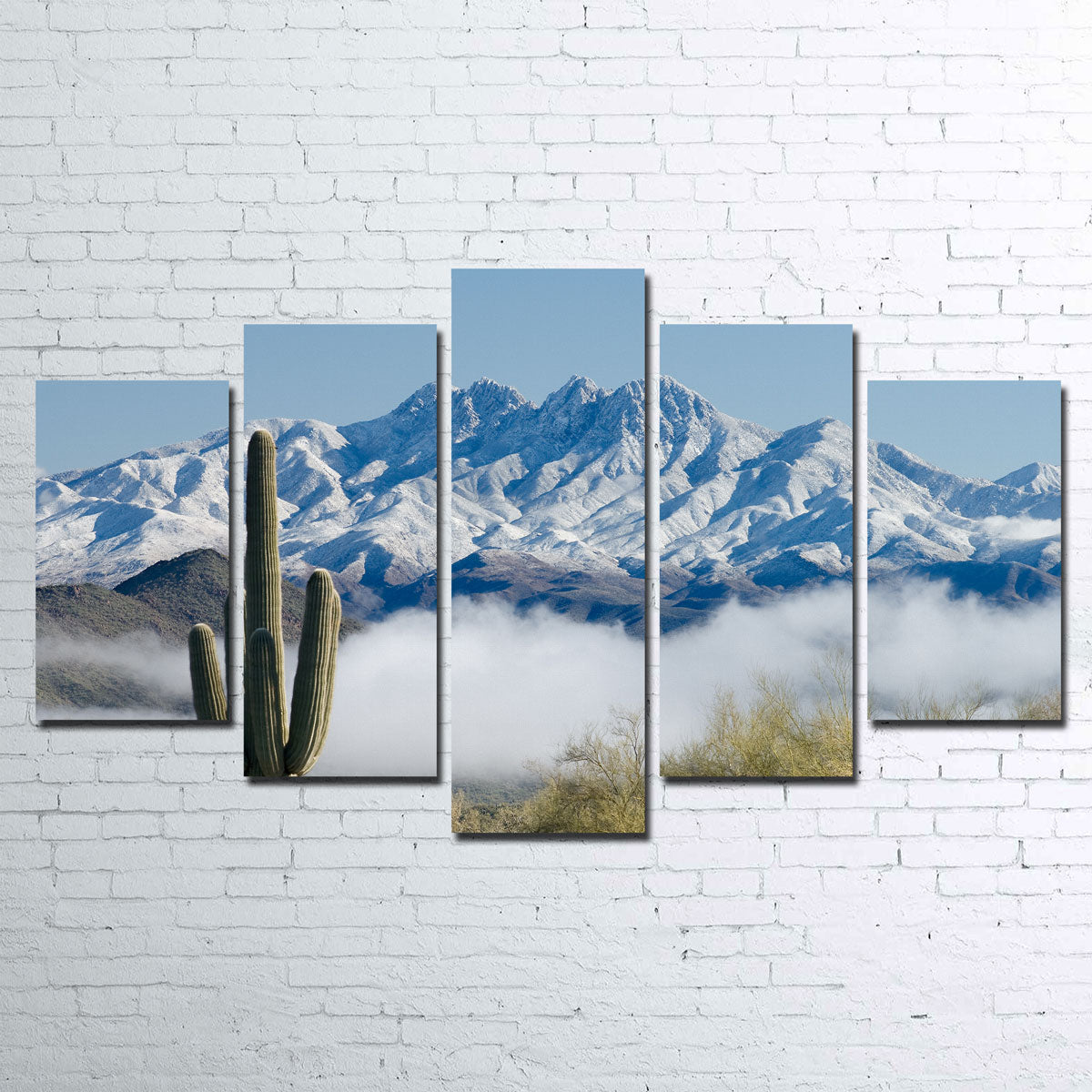 Saguaro and Four Peaks Wall Art