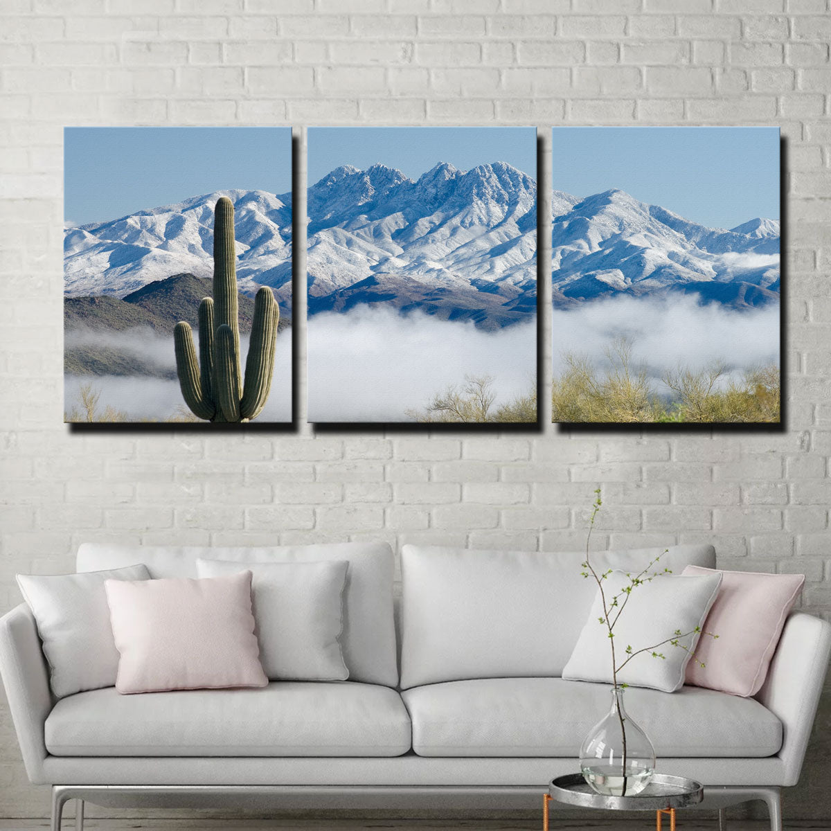 Saguaro and Four Peaks Wall Art