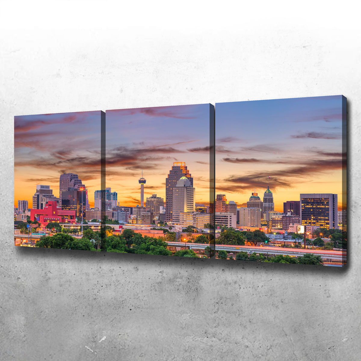 San Antonio Skyline Wall Art