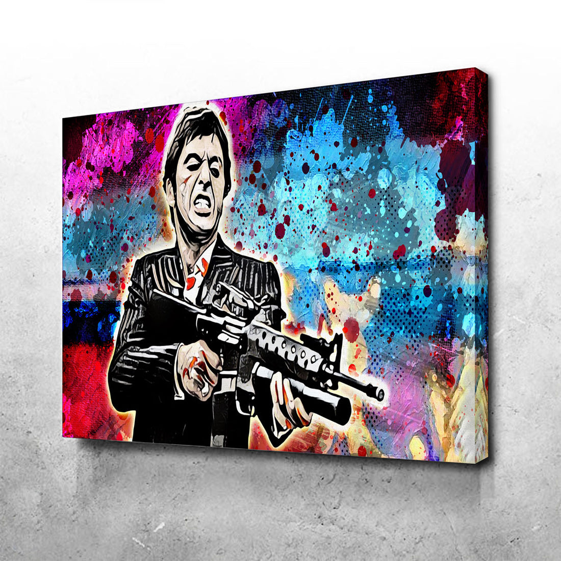 Scarface Painting Canvas Art | Legendary Wall Art