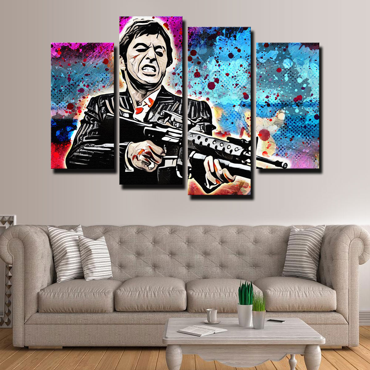 Abstract Scarface Wall Art
