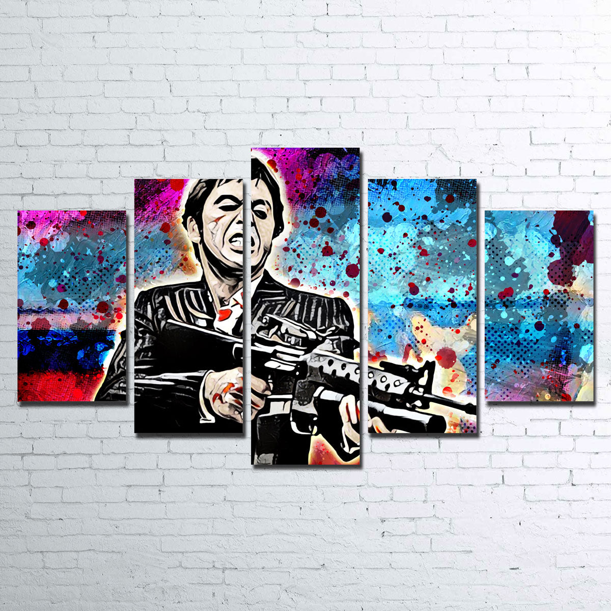Abstract Scarface Canvas Set