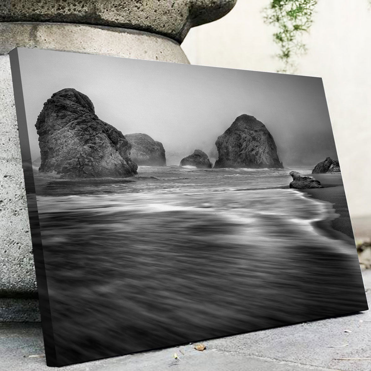 Sea Stacks - Foggy Oregon Coast Wall Art