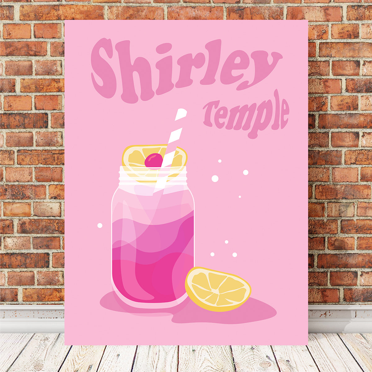 Shirley Temple Pink Wall Art