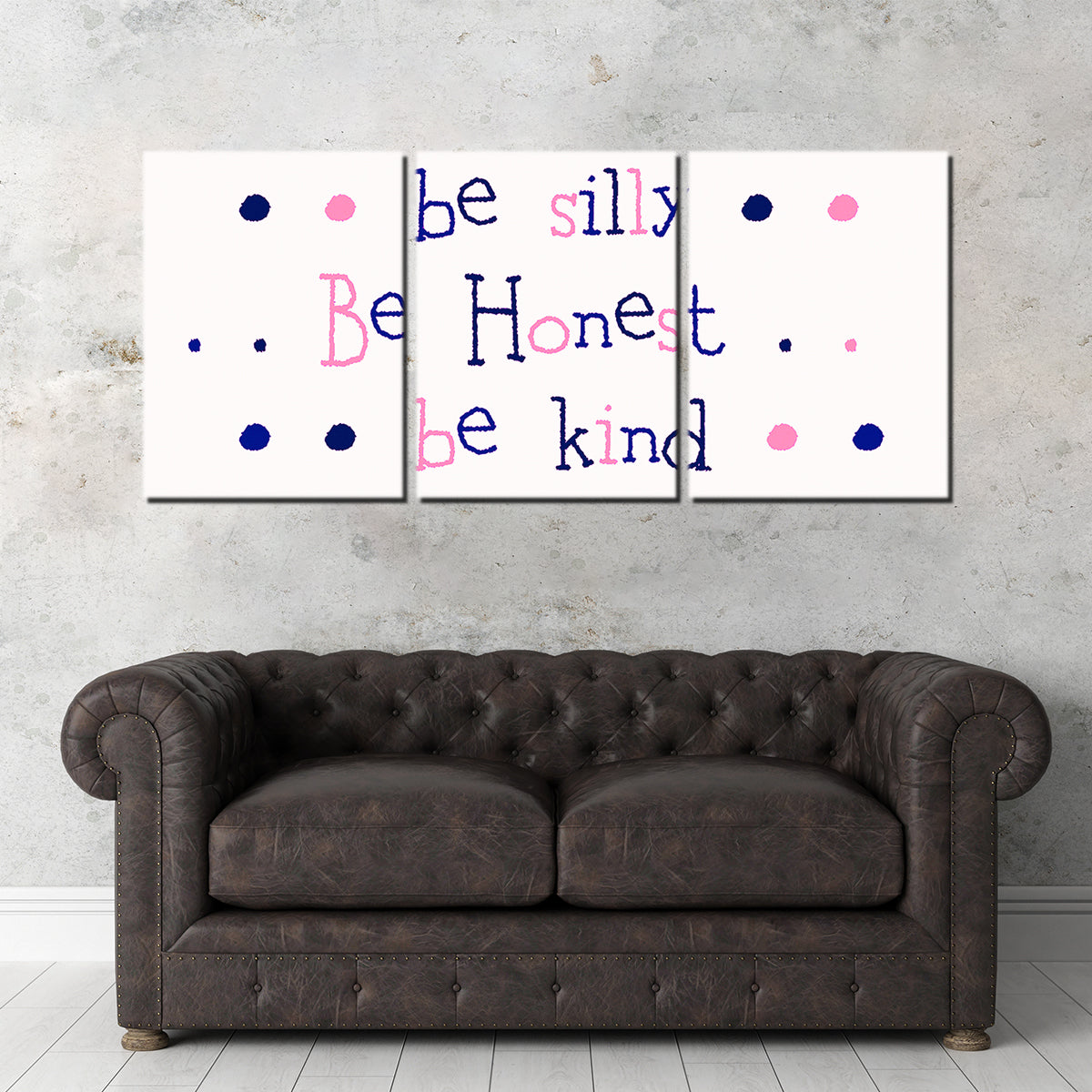 Silly Honest Kind Kids Wall Art