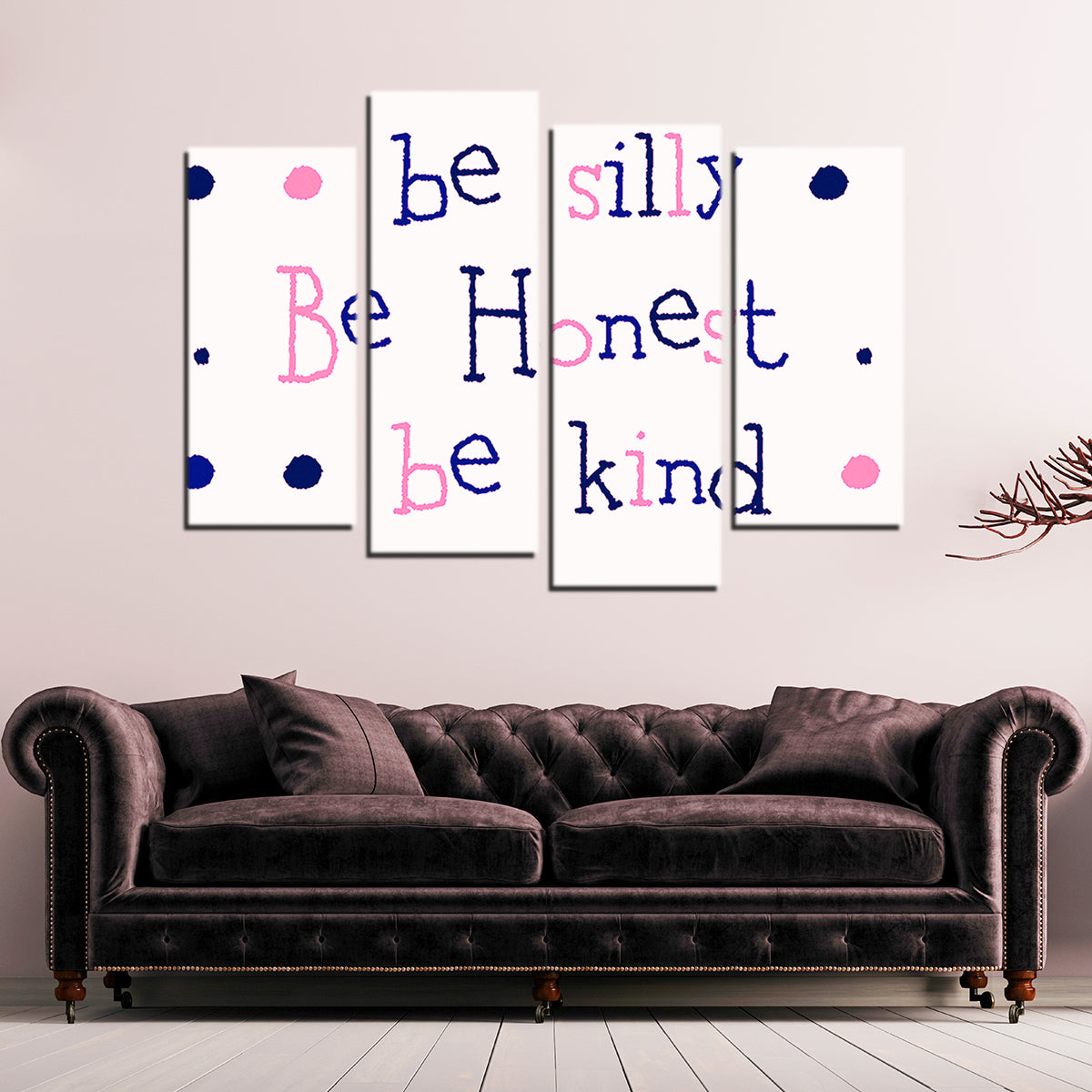 Silly Honest Kind Kids Wall Art