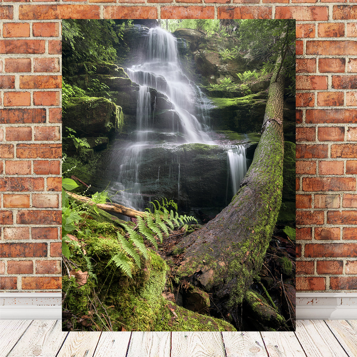 Silver Glow Falls Wall Art