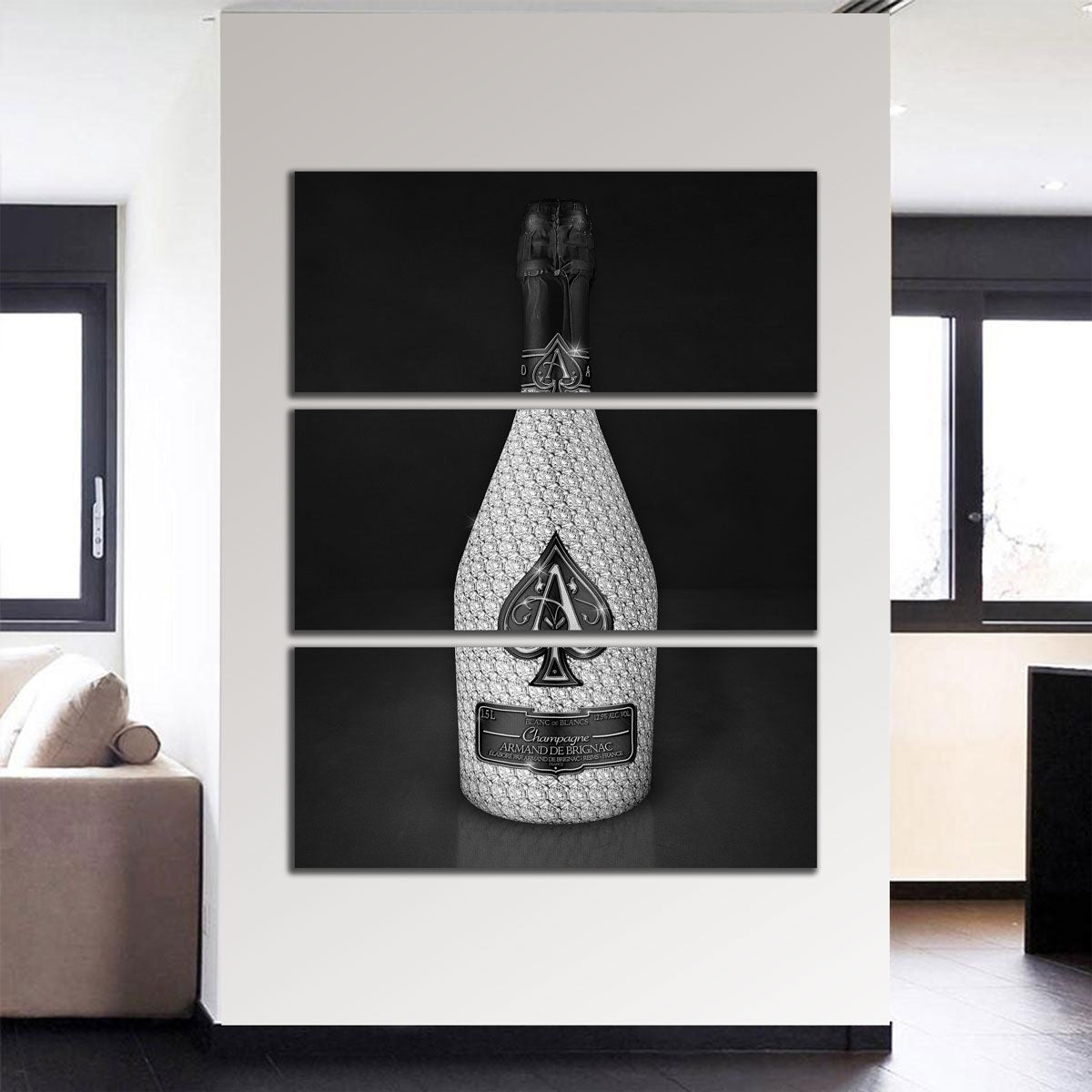 Silver Ace Bottle Wall Art