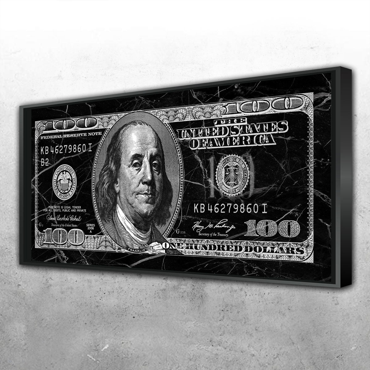 Black Marble Benny Wall Art