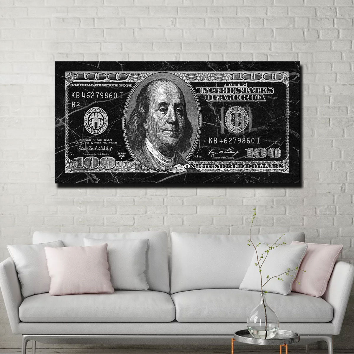 Black Marble Benny Wall Art