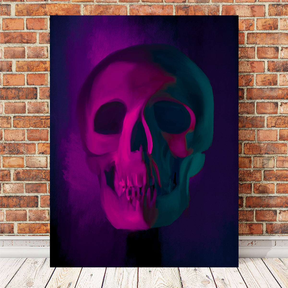 Skull Purple Shade Wall Art