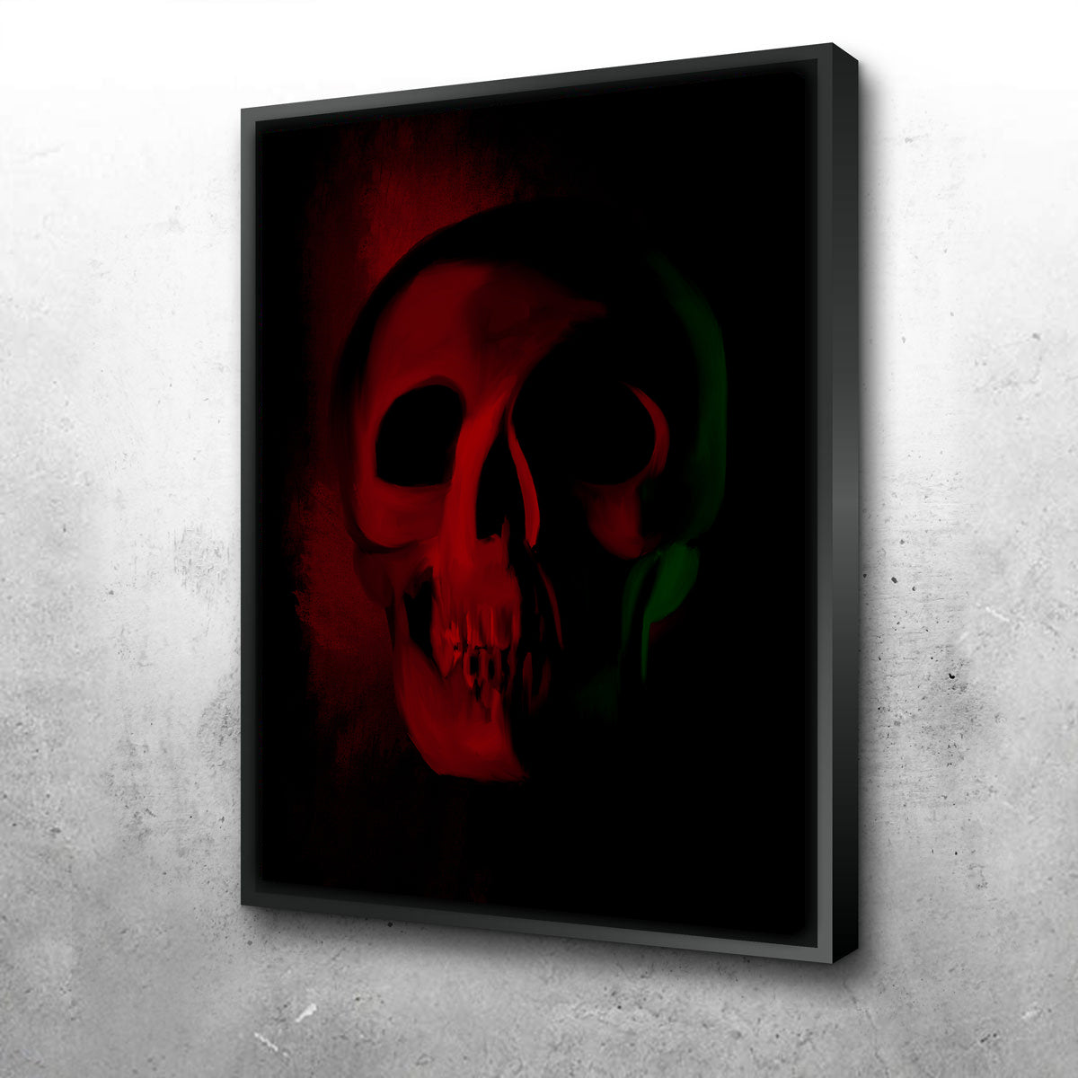 Skull Red Shade Wall Art
