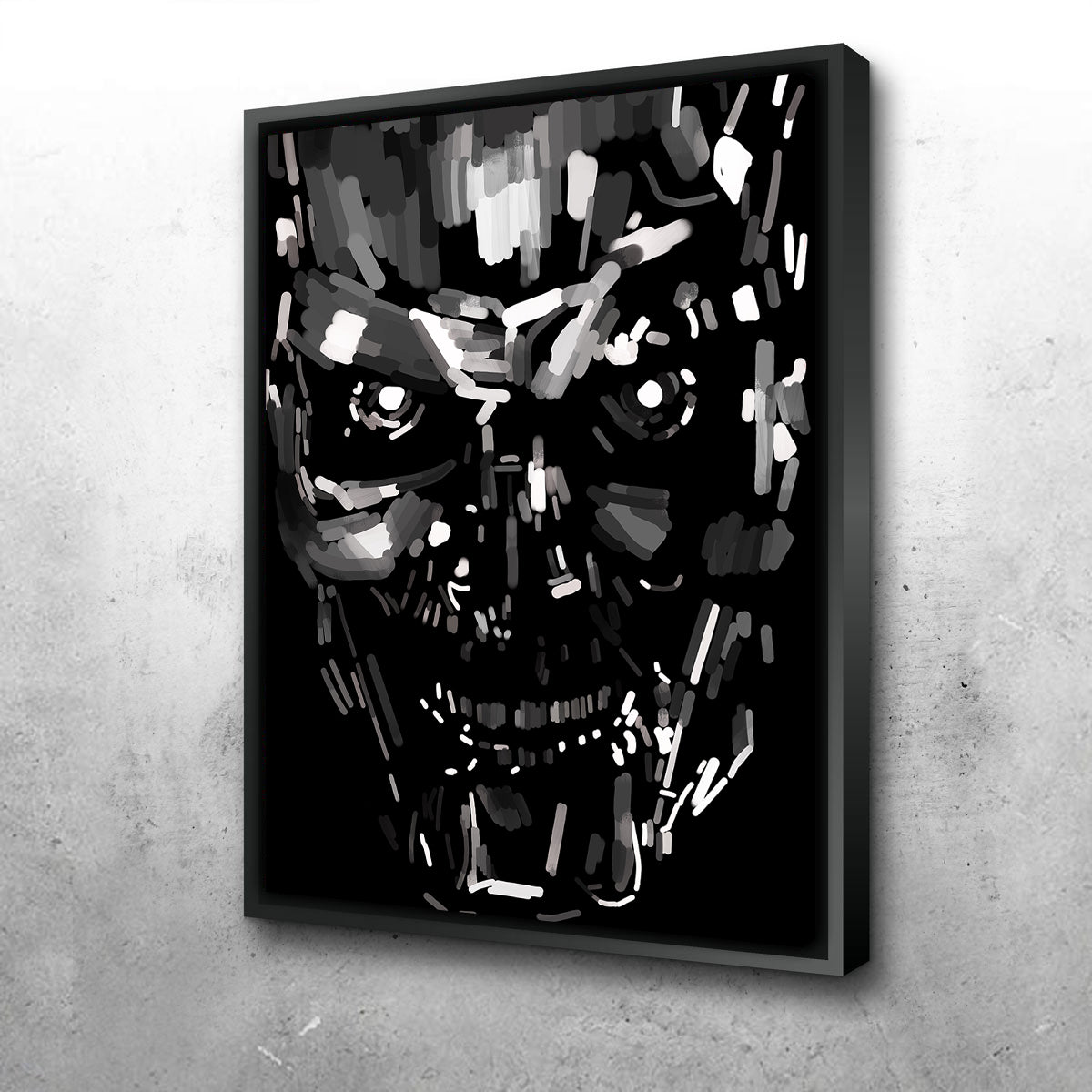 Skull Black And White Wall Art