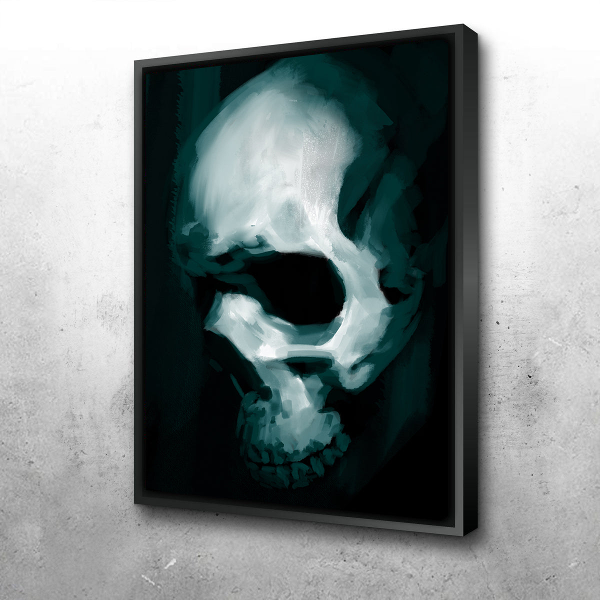 Skull In Profile Wall Art