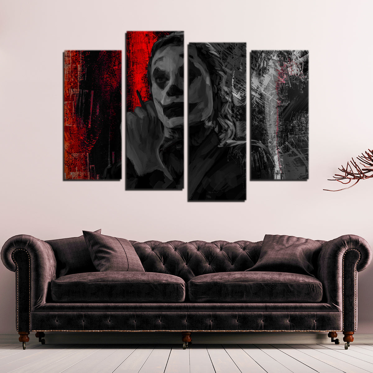 Smoking Joker Wall Art