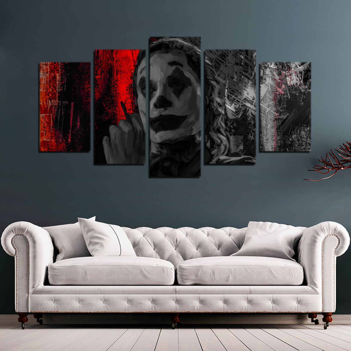 Smoking Joker Wall Art