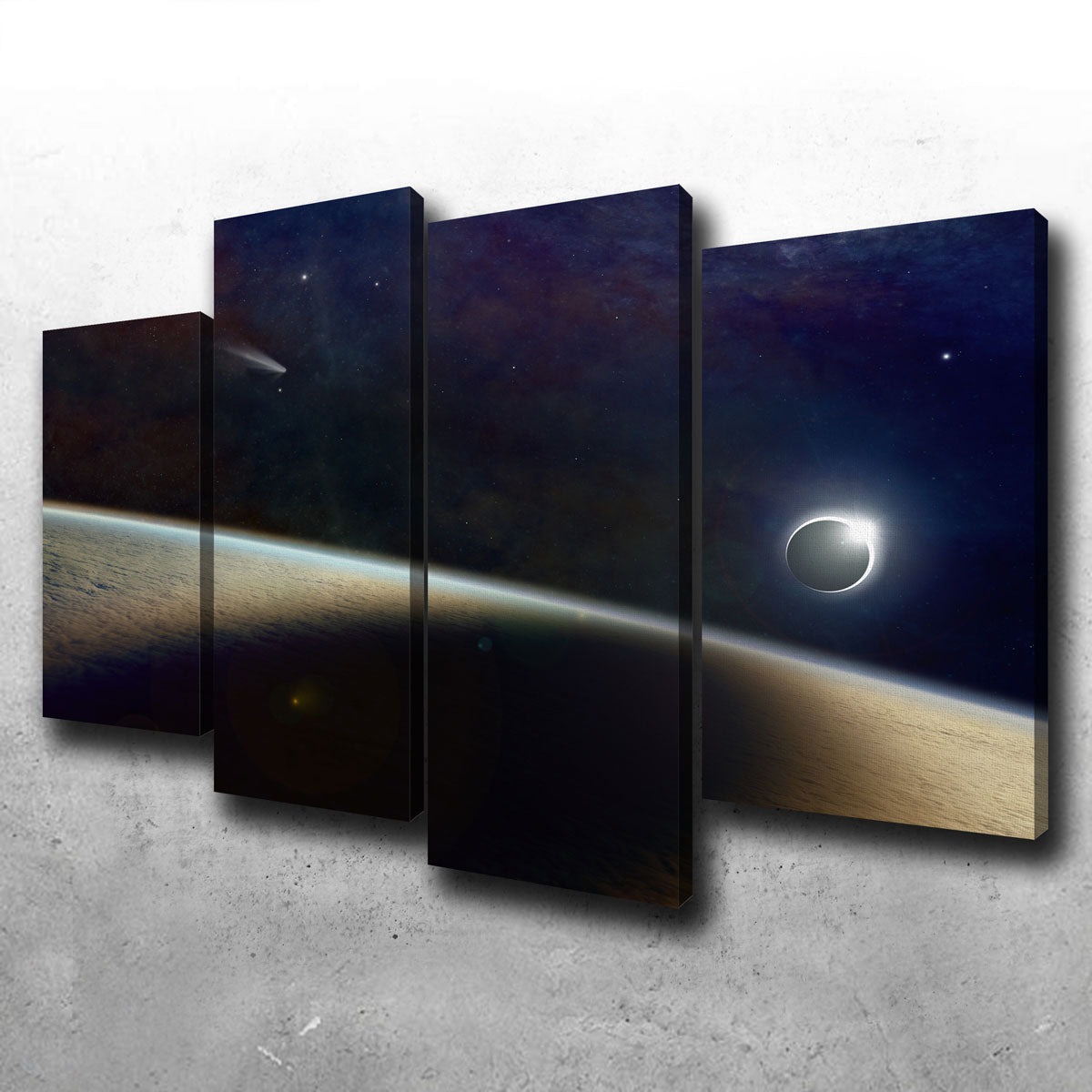 Shadow of the Solar Eclipse Canvas Set