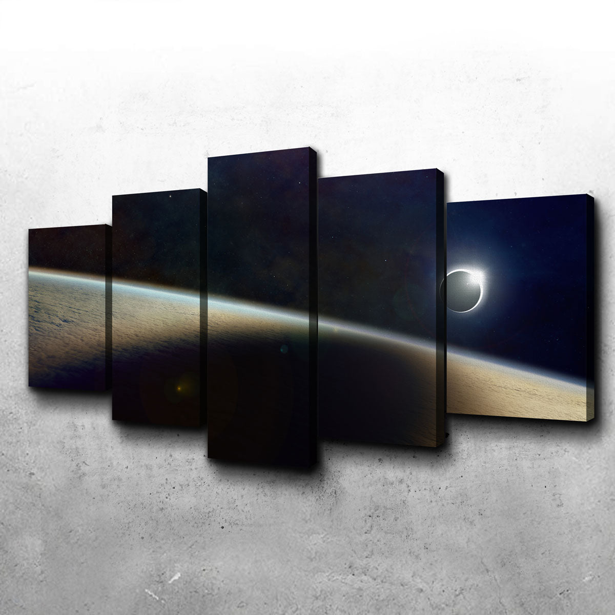 Shadow of the Solar Eclipse Canvas Set