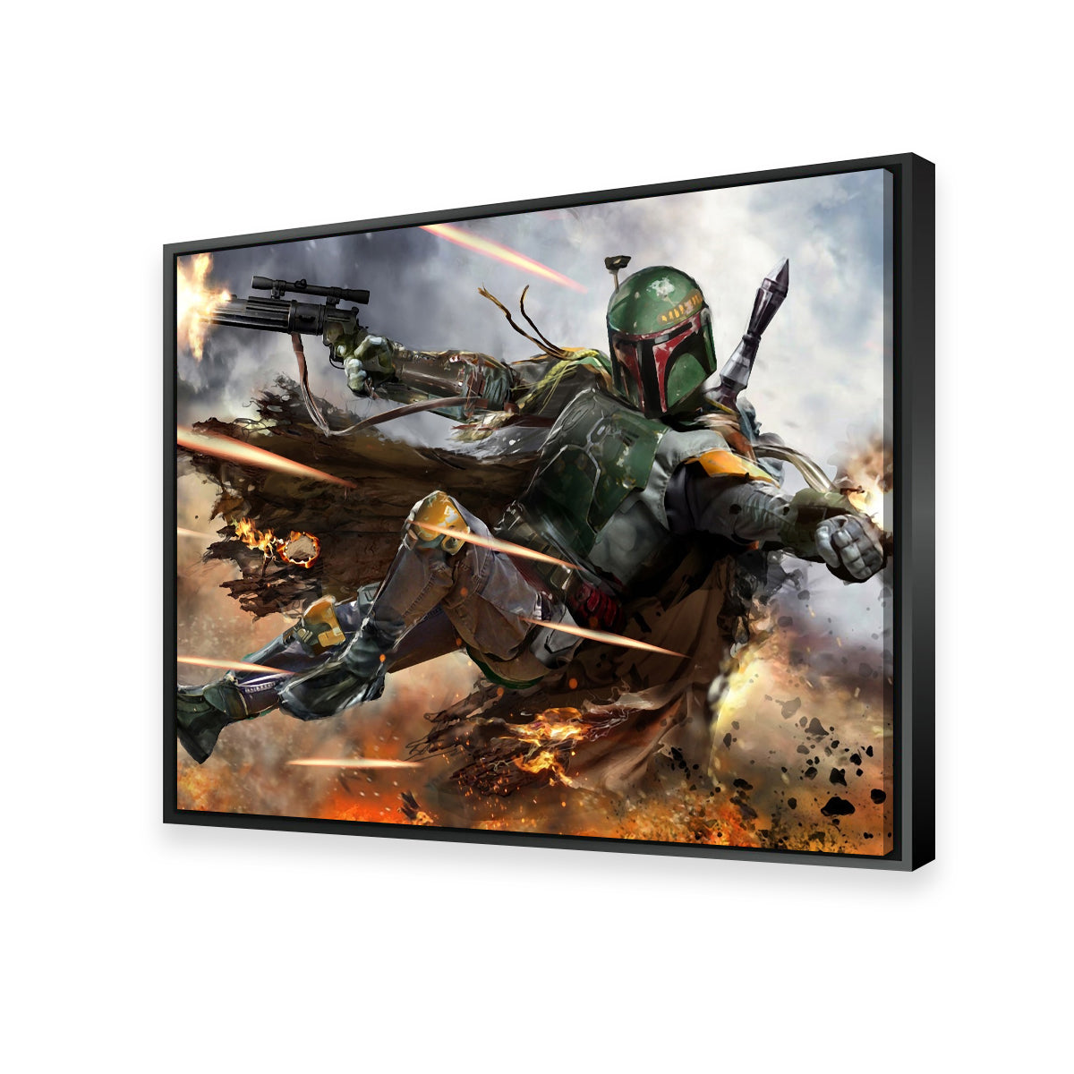 Boba fett wall store art