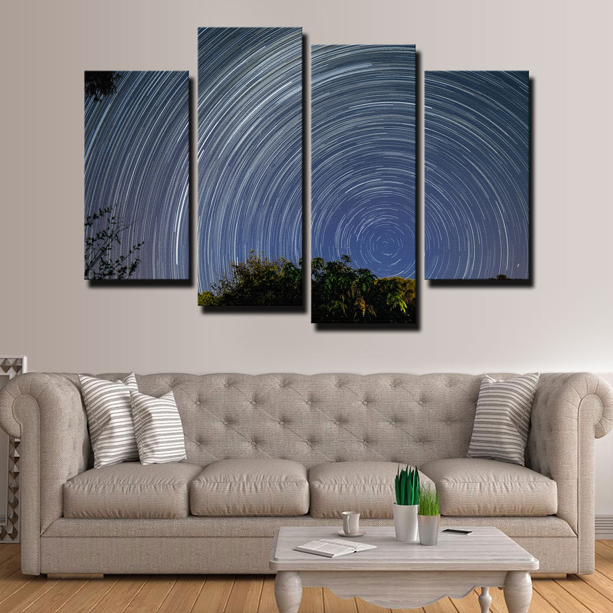 Startrail Polo Sul Celeste Wall Art