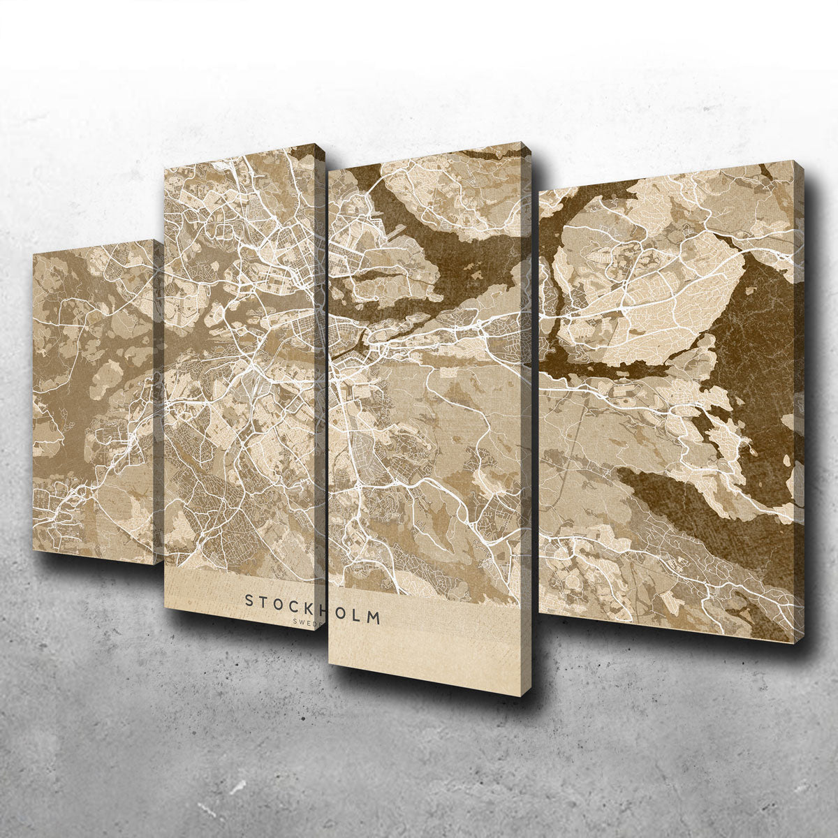 Stockholm Map Wall Art