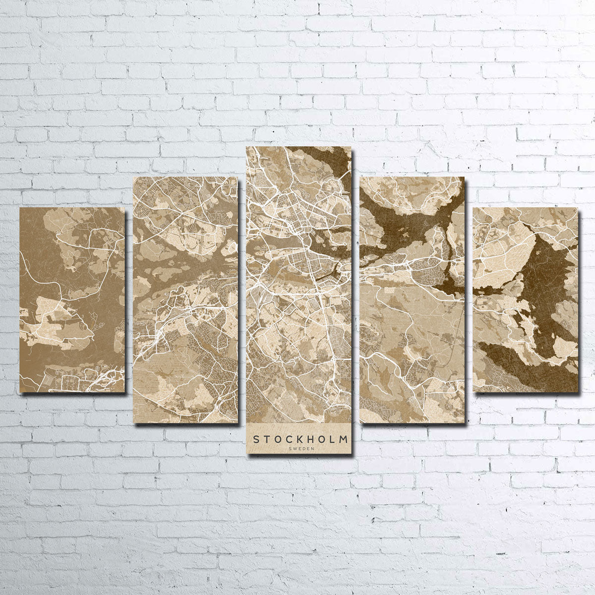 Stockholm Map Wall Art