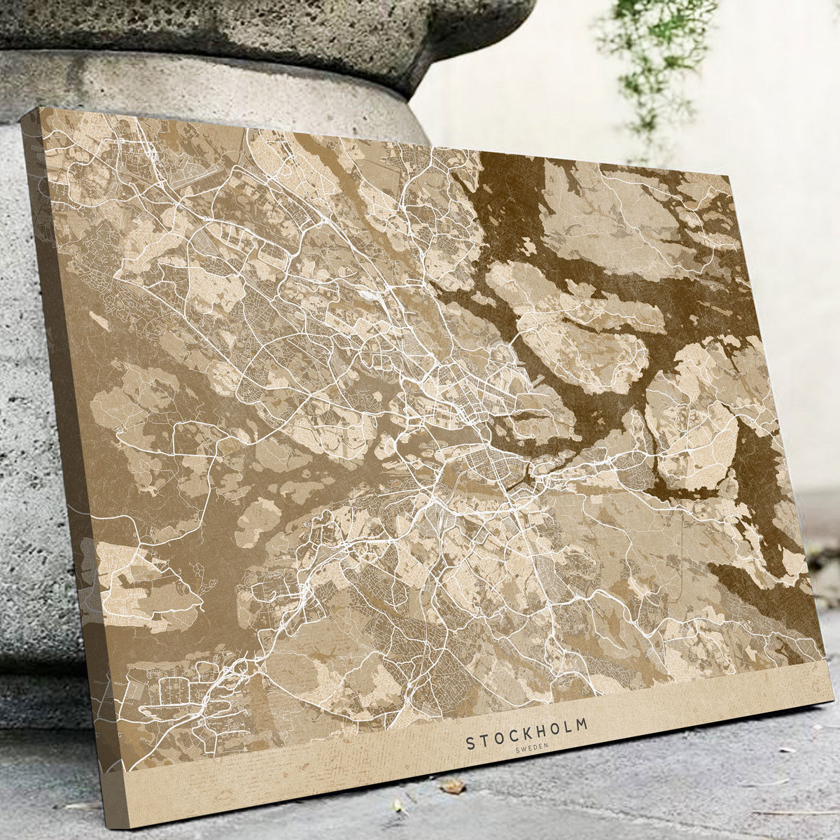 Stockholm Map Wall Art