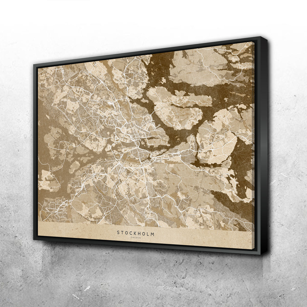 Stockholm Map Wall Art