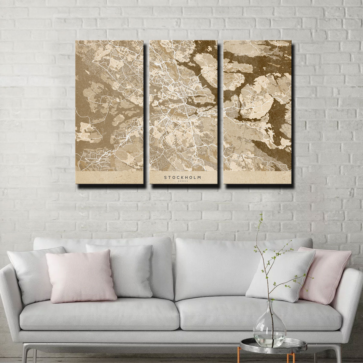 Stockholm Map Wall Art