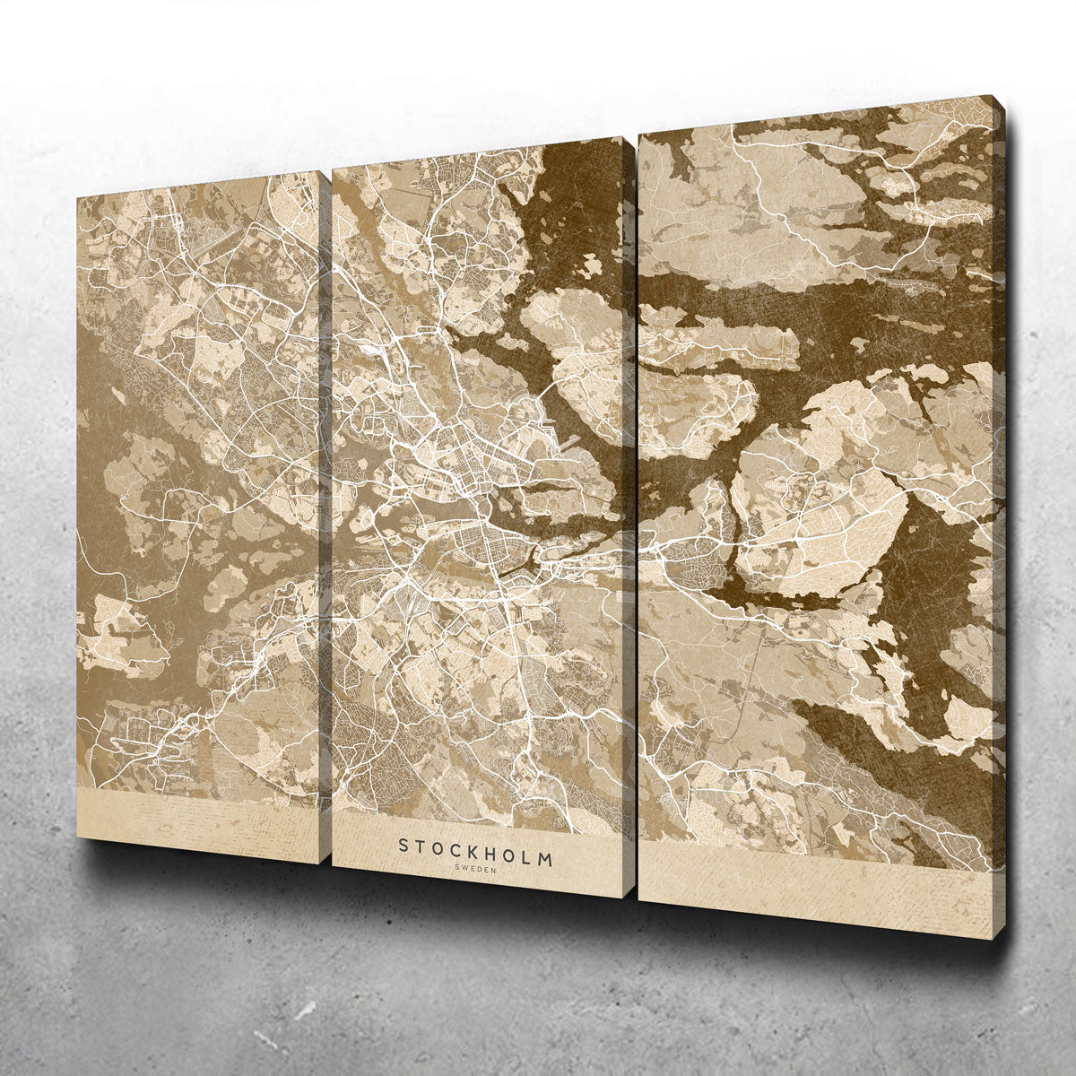 Stockholm Map Wall Art