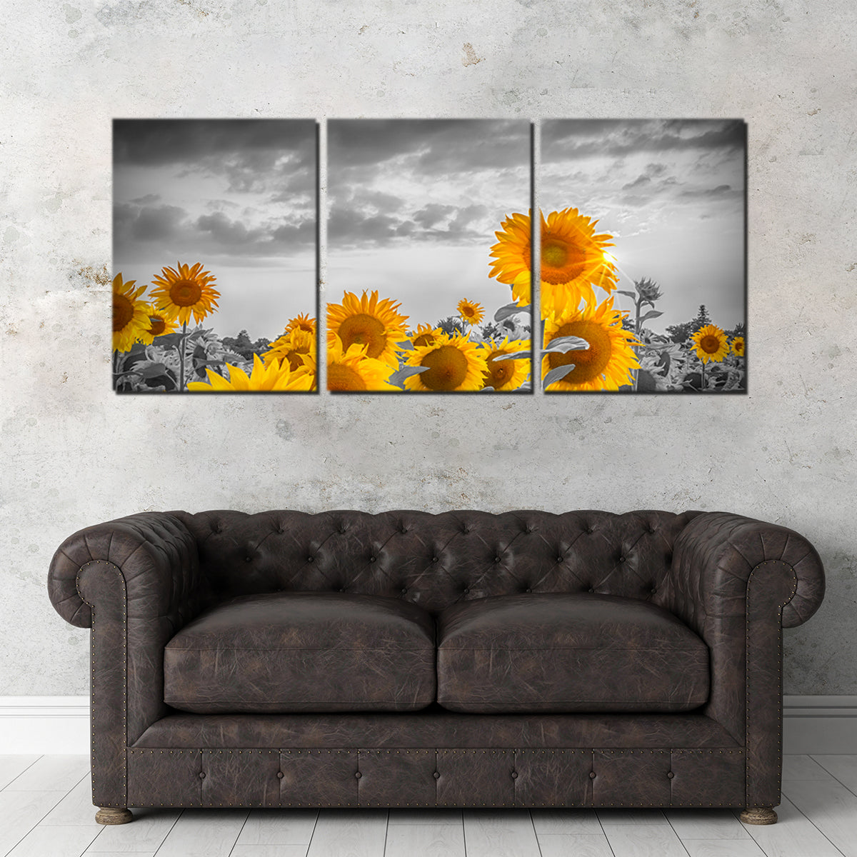 Sunflowers in the Evening Wall Art