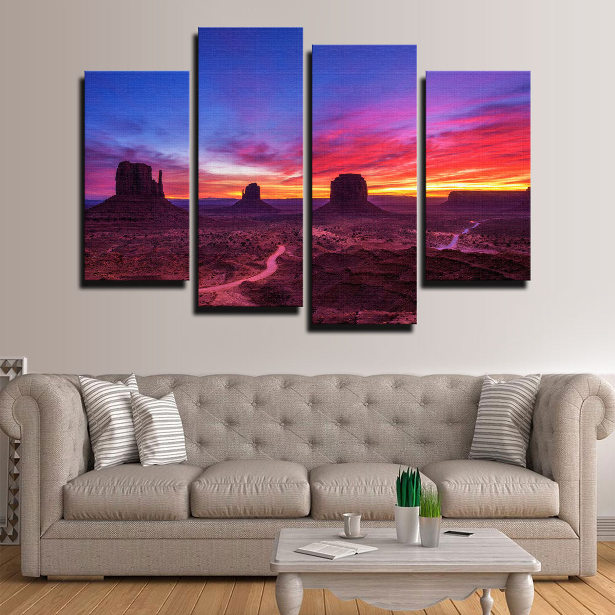 Sunrise over Monument Valley Wall Art